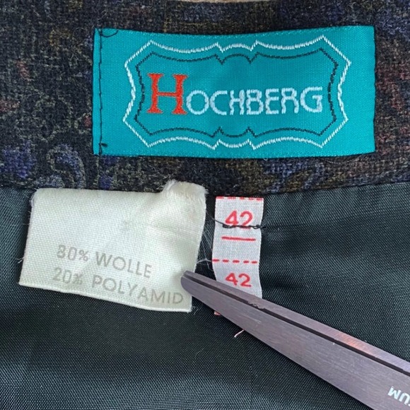 VTG HOCHBERG Germany Wool Pleated A-Line Midi Skirt Size 42 EUR - Picture 11 of 12